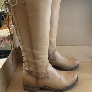 Sharnell II Waterproof Leather Lace-Up Back Tall Boots